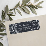 Rustic Winter Holiday Address Labels<br><div class="desc">Cute modern holiday address label features a whimsical rustic border or branches and leaves surrounding your name and address on a faux chalkboard background. Click Customize It to customize text fonts and colours to create your own unique one of a kind design. Perfect for mailing holiday cards to family and...</div>
