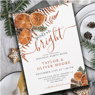 Rustic Winter Holiday Party Invitation