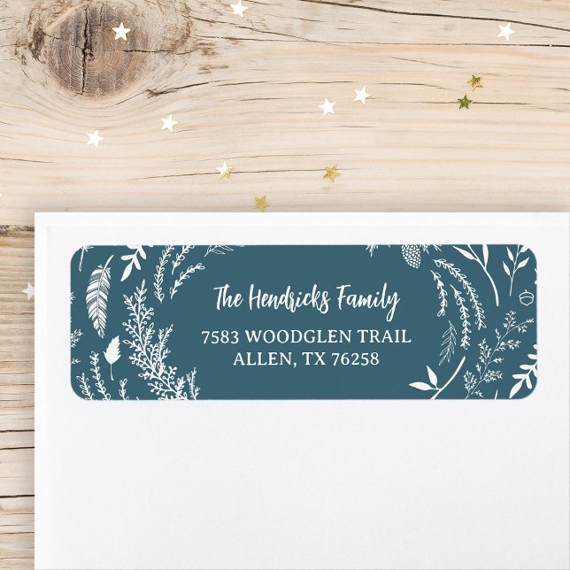 Rustic Winter Holiday Return Address (Creator Uploaded)