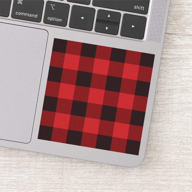 rustic winter lumberjack red buffalo plaid party (Detail)