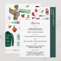 Rustic Winter Mountain | Camping Wedding Menu