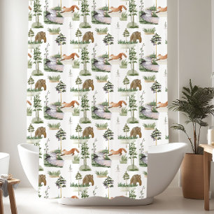 Rustic Winter Pine Trees pattern