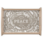 Rustic Winter Serving Tray