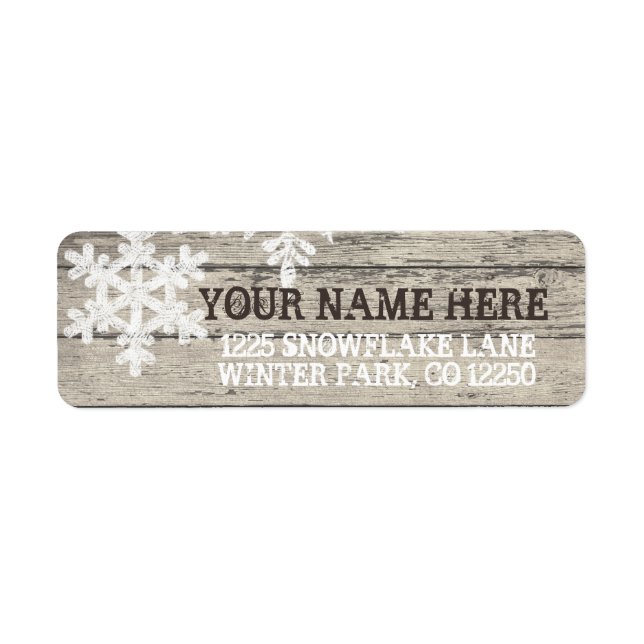 Rustic Winter Snowflakes (Front)