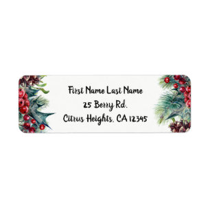 Rustic Winter Wedding Holiday Christmas Berries