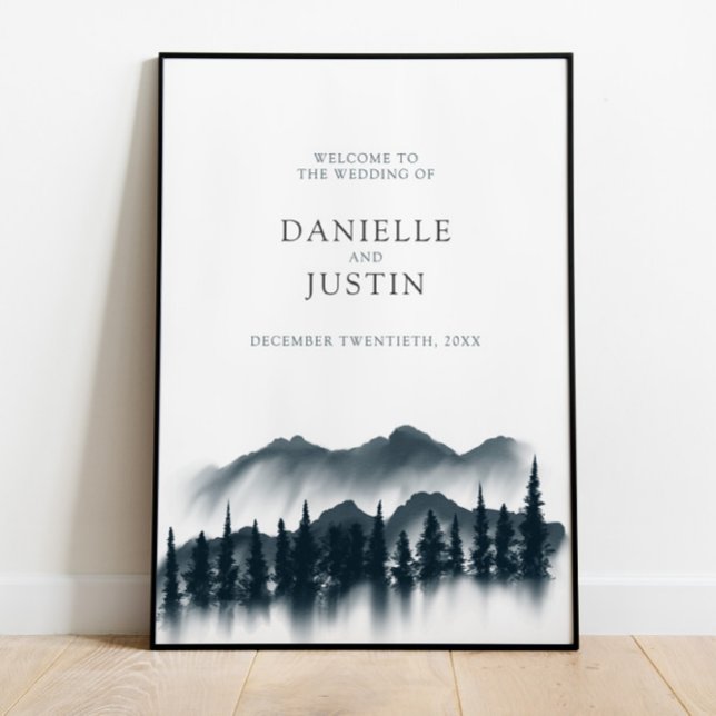 Rustic Winter Wonderland Wedding | Welcome Poster (Creator Uploaded)
