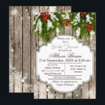 Rustic Winter Woodland Bridal shower Invitation<br><div class="desc">Rustic ,  shabby chic,  Winter Woodland Winter Bridal shower Invitations</div>