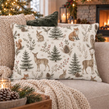 Rustic Winter Woodland Forest Animals