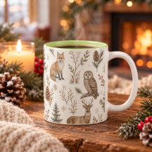 Rustic Winter Woodland Forest Animals