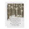 Rustic Winter Woodland Tree String Lights Wedding