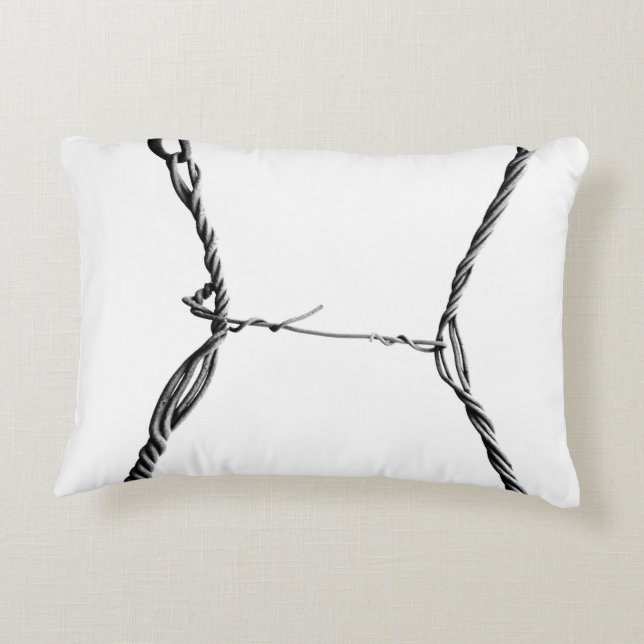 Rustic Wires Accent Pillow (Back)