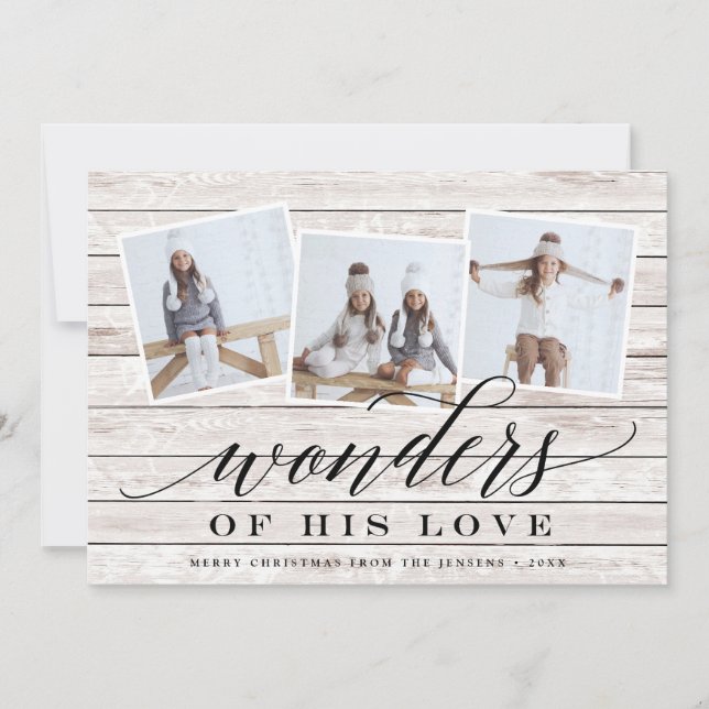 Rustic Wonder | Carte Collage photo de vacances (Devant)