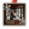 Rustic Wood 1st Christmas Mr. & Mrs. Custom Photo