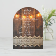 Rustic Wood and Lace Wedding 