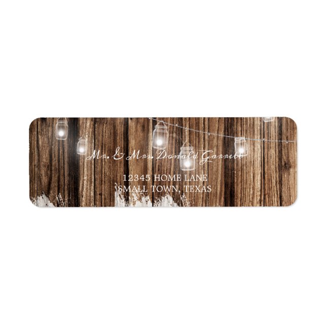 Rustic Wood and Lanterns (Front)