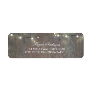 Rustic Wood and String Lights