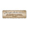 rustic wood and white lace wedding labels