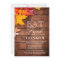 Rustic Wood Autumn Maple Thanksgiving Dinner Party