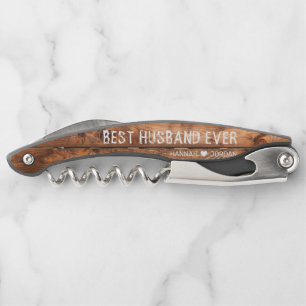 Rustic Wood   Best Husband Ever Corkscrew