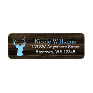 Rustic Wood Blue Buck Deer