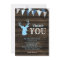 Rustic Wood Blue Deer Baby Shower