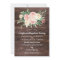 Rustic Wood Blush Floral couples wedding shower