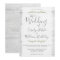 Rustic Wood & Botanical Leaves Wedding Invitation