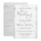 Rustic Wood & Botanical Leaves Wedding Invitation