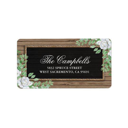 Rustic Wood Botanical Organic Greenery Wedding