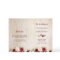 Rustic Wood Burgundy Floral Folded Wedding Program