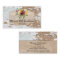 Rustic Wood Burlap Shabby Distressed Business Card