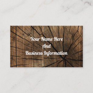 Rustic Wood Business Card