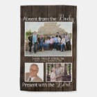 Rustic Wood Christian Memorial Photo