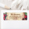 Rustic Wood Christmas Lights Return Address