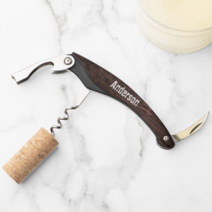 Rustic Wood Corkscrew
