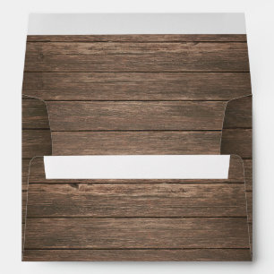 Rustic Wood Country Western Envelope