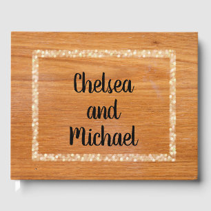 Rustic Wood Custom Guest Book