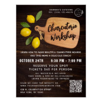 Rustic Wood Cutting Board Citrus Cooking Script 