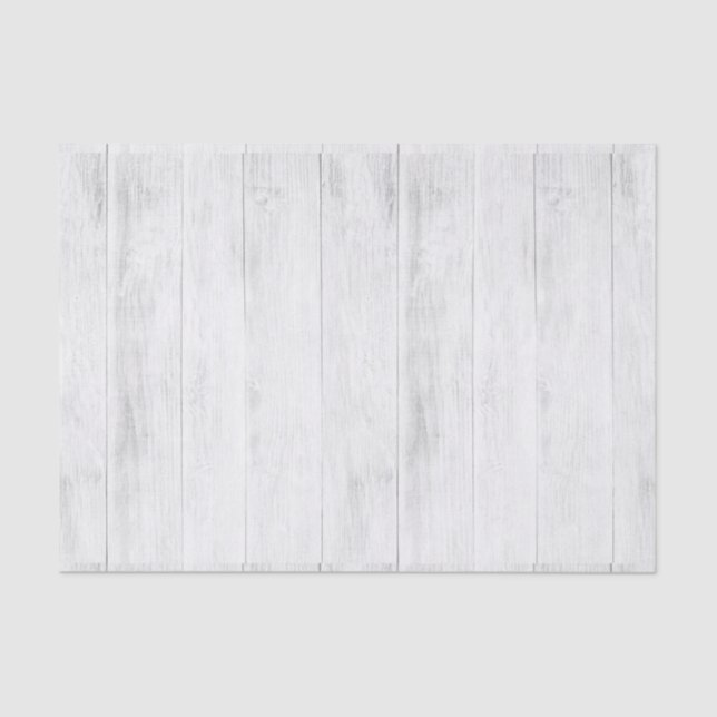 Rustic Wood Elegant Shabby Chic Farmhouse Style Tissue Paper (Front)