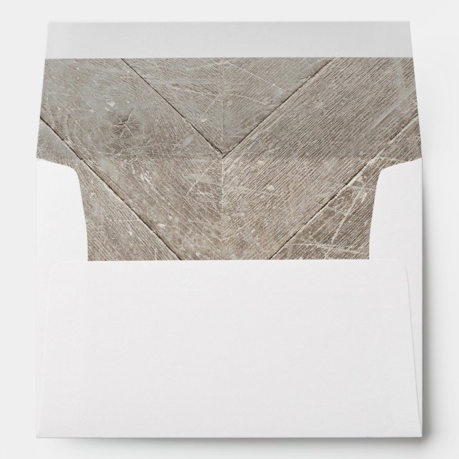 Rustic Wood Envelope Liner (Back (Bottom))