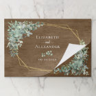 Rustic Wood Eucalyptus Wedding Paper Placemat