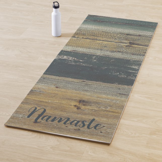 Rustic Wood Farmhouse Charm  Yoga Mat (In Situ)