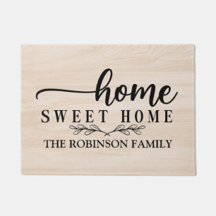 Rustic Wood Farmhouse Custom Doormat