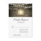 Rustic Wood Floral Lantern Lights Wedding RSVP
