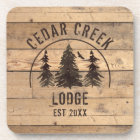Rustic Wood Forest Trees Personalized