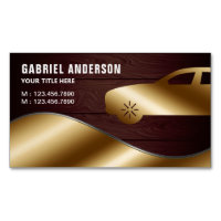 Rustic Wood Gold Luxury Car Hire Chauffeur