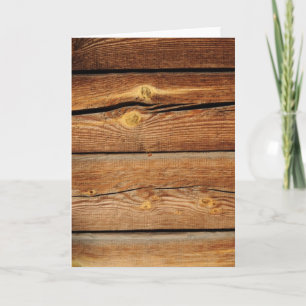Rustic Wood Grain Boards Design Country Gifts Card