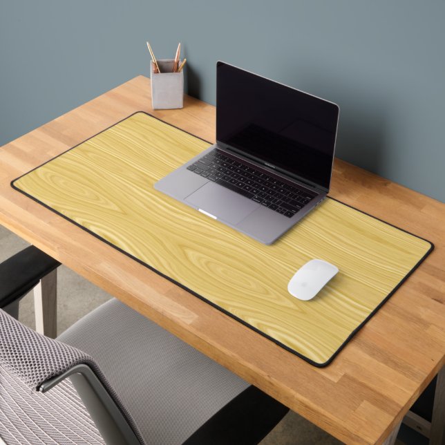 rustic wood grain desk mat (Office 2)