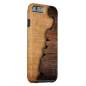 Rustic Wood Grain Splintered Wood Pattern Case-Mate iPhone Case (Back/Right)