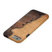 Rustic Wood Grain Splintered Wood Pattern Case-Mate iPhone Case (Bottom)